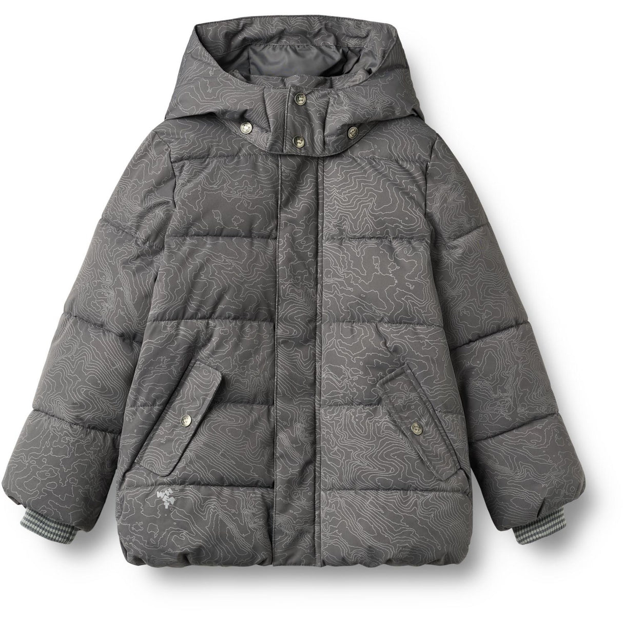 Wheat Dark Reflective Map Puffer Jakke Gael