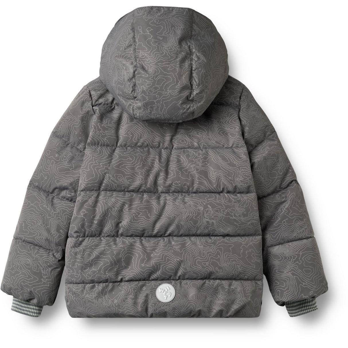 Wheat Dark Reflective Map Puffer Jakke Gael
