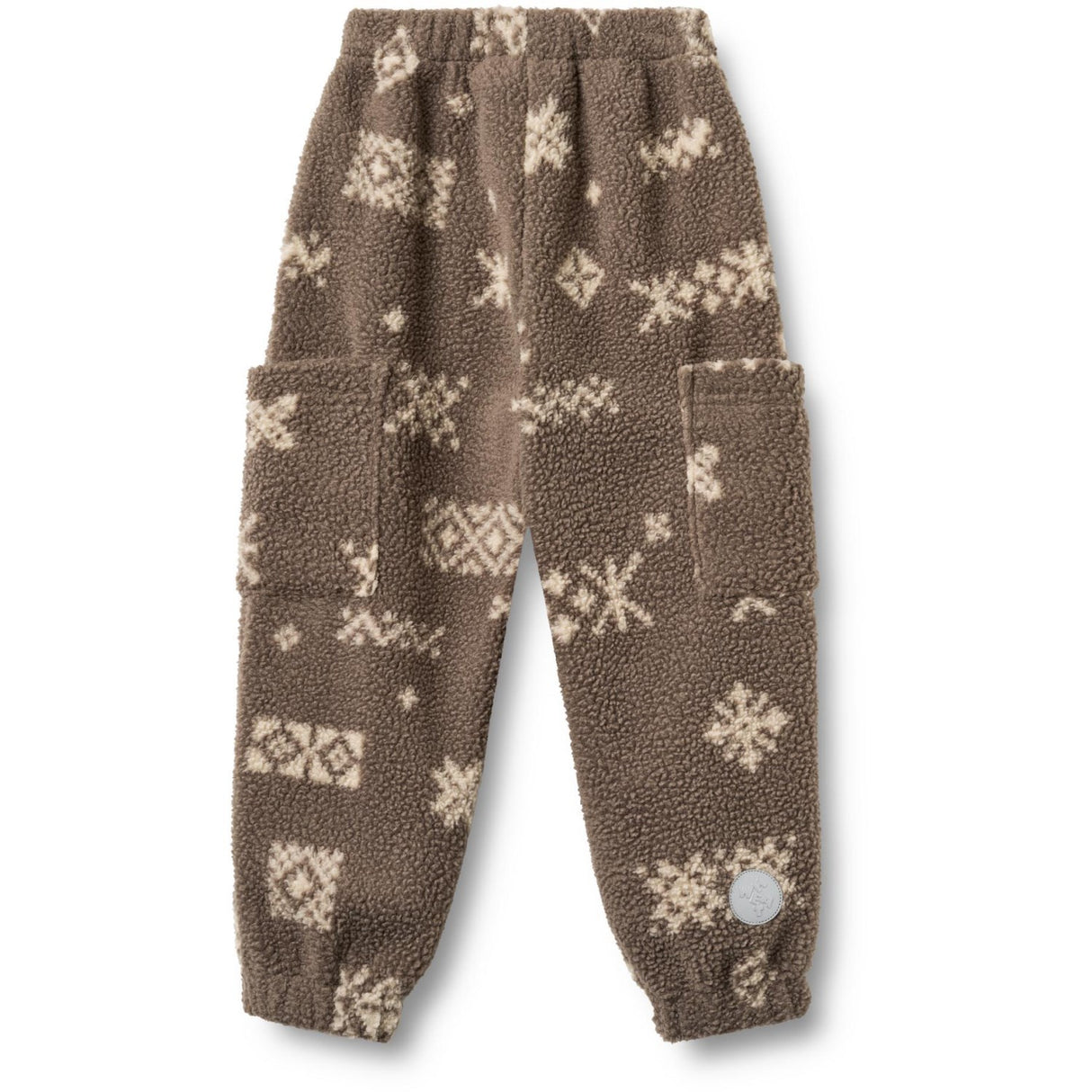 Wheat Dry Wood Jacquard Fleece Bukser Suun