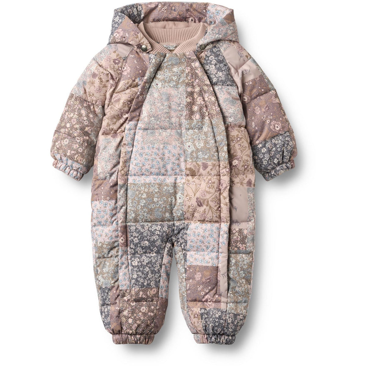 Wheat Patchwork Flowers Puffer Dragt Edem