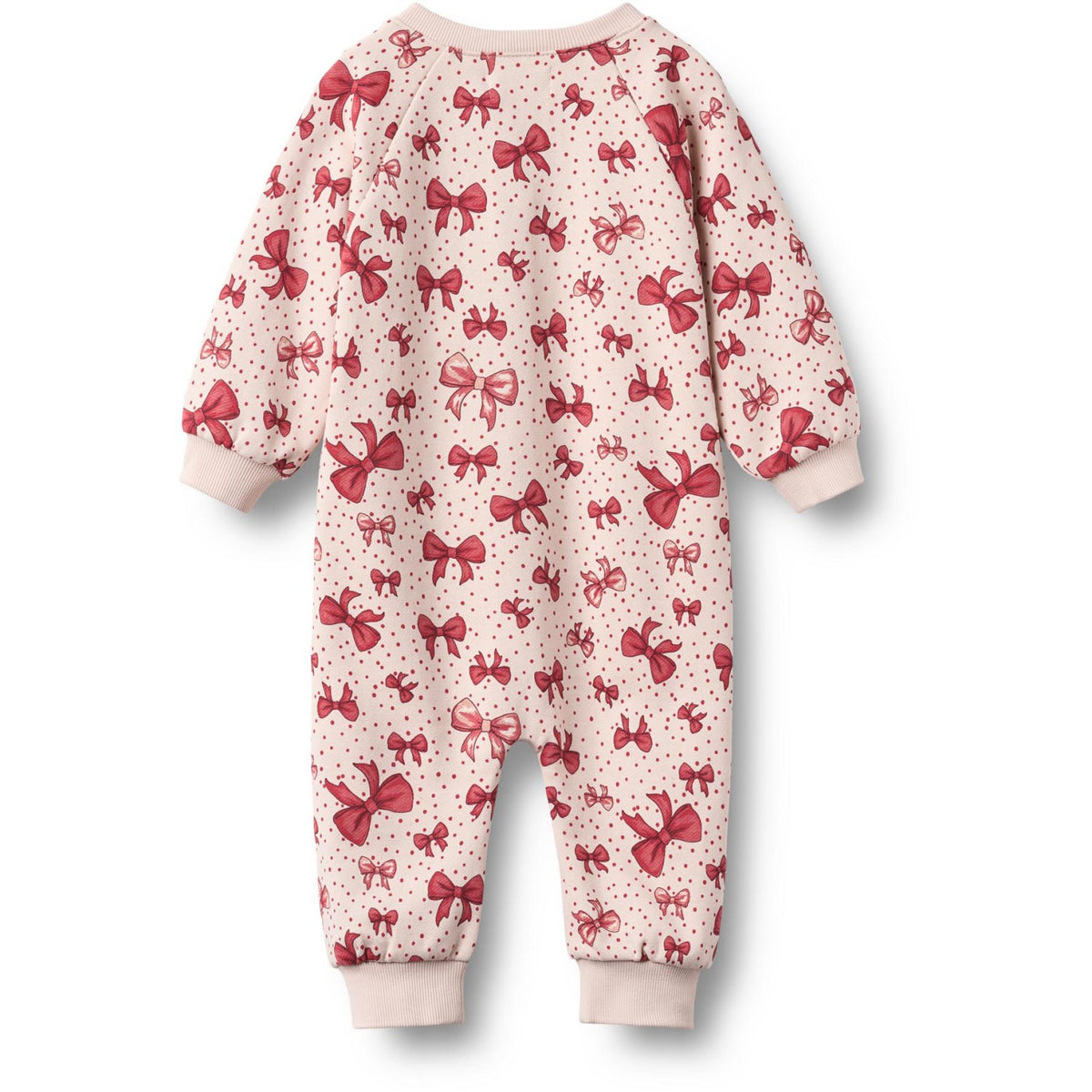 Wheat Almond Peach Bows Buksedragt L/S Lilo