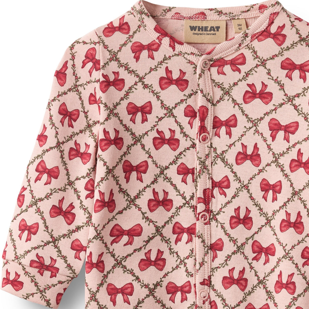 Wheat Dim Rose Bows Buksedragt Nikola