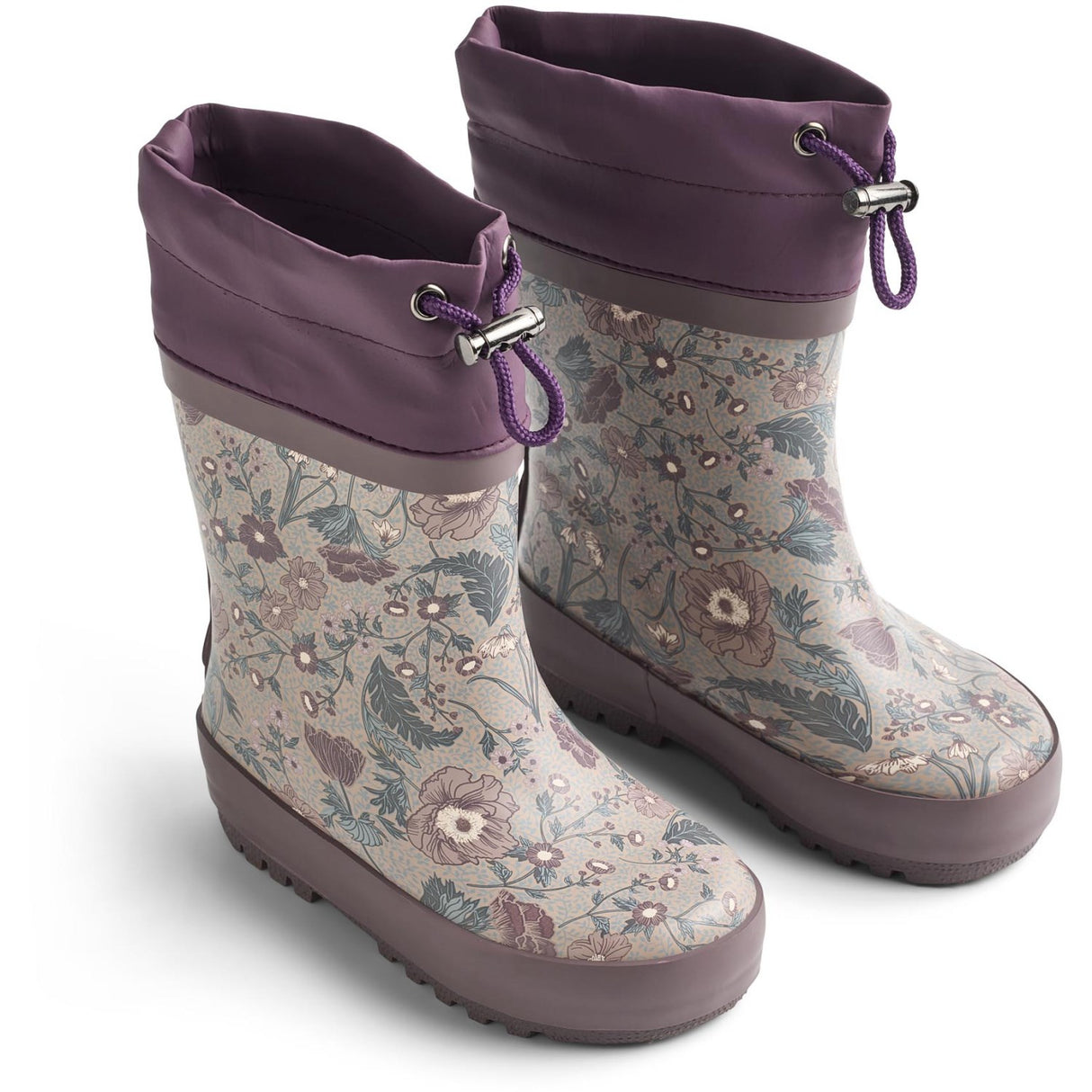 Wheat Soft Sand Flowers Rubber Støvle Thermo