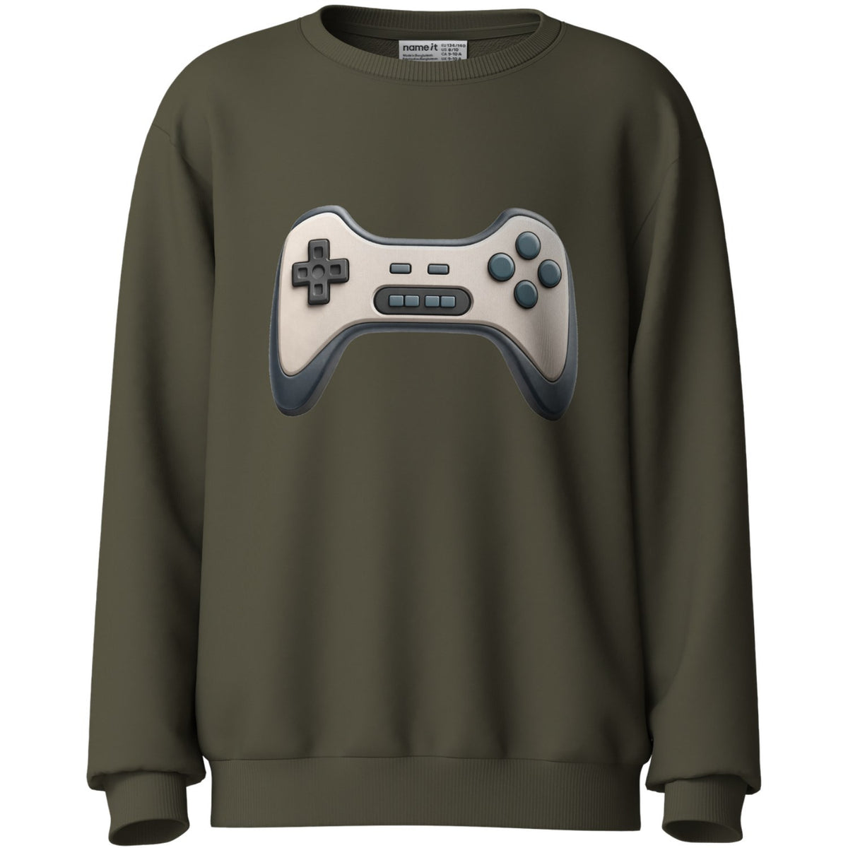 Name It Olive Night Gaming Season Nkmvoto Ls Nreg Sweat Bru