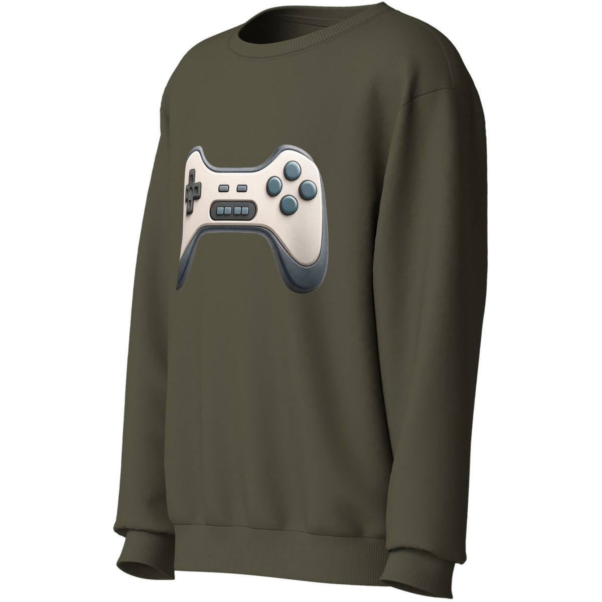 Name It Olive Night Gaming Season Nkmvoto Ls Nreg Sweat Bru