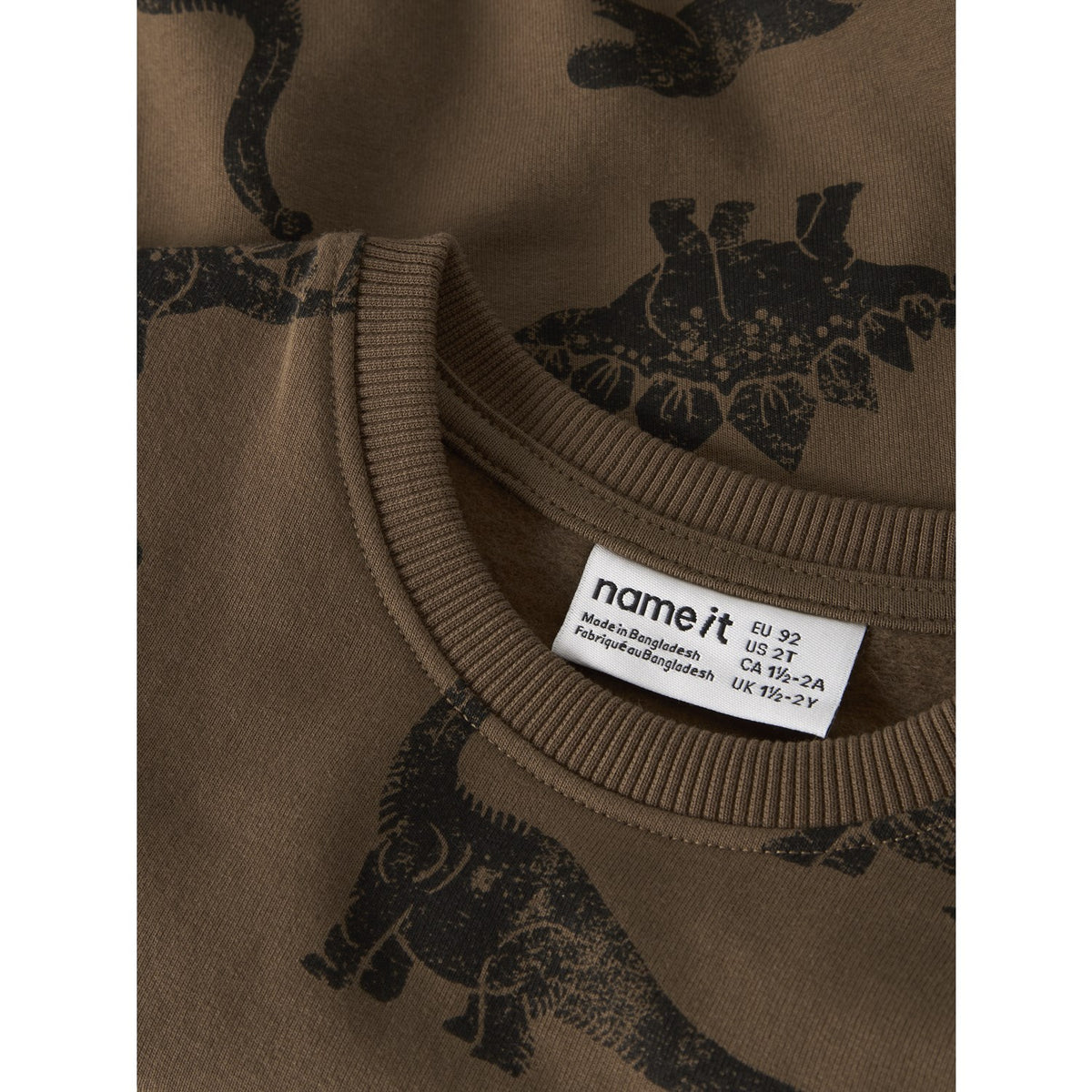 Name It Sepia Nmmriva Ls Nreg Sweat Bru
