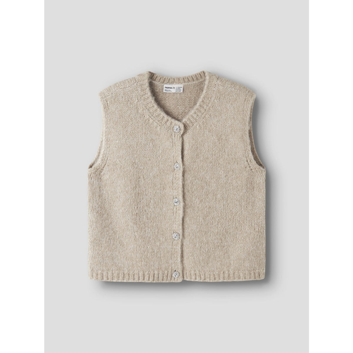 Name It Peyote Melange Nkfreta Strik Vest
