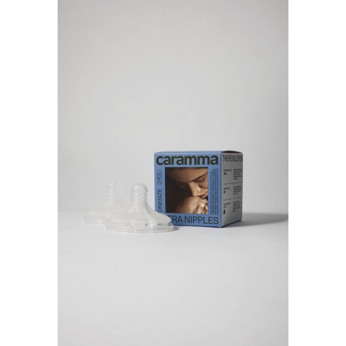 Caramma Nautral Pure Silicone Ekstra Nipples