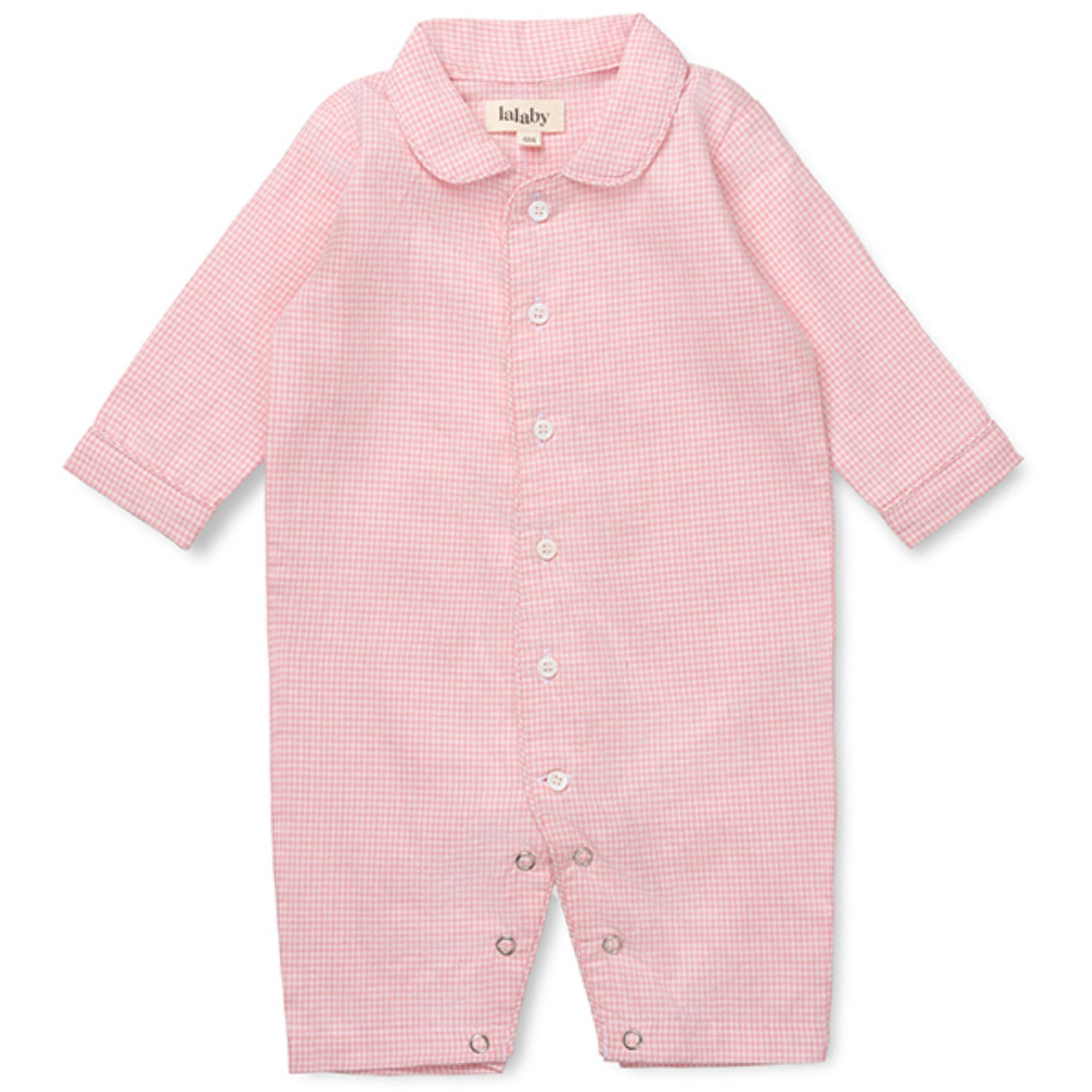 Lalaby Tiny Check Pink Classic Pj Dragt