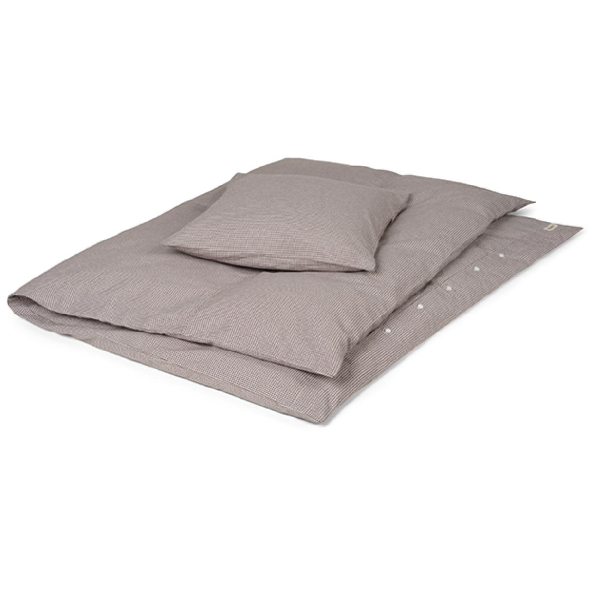 Lalaby Tiny Check Brown Classic Baby Sengetøj