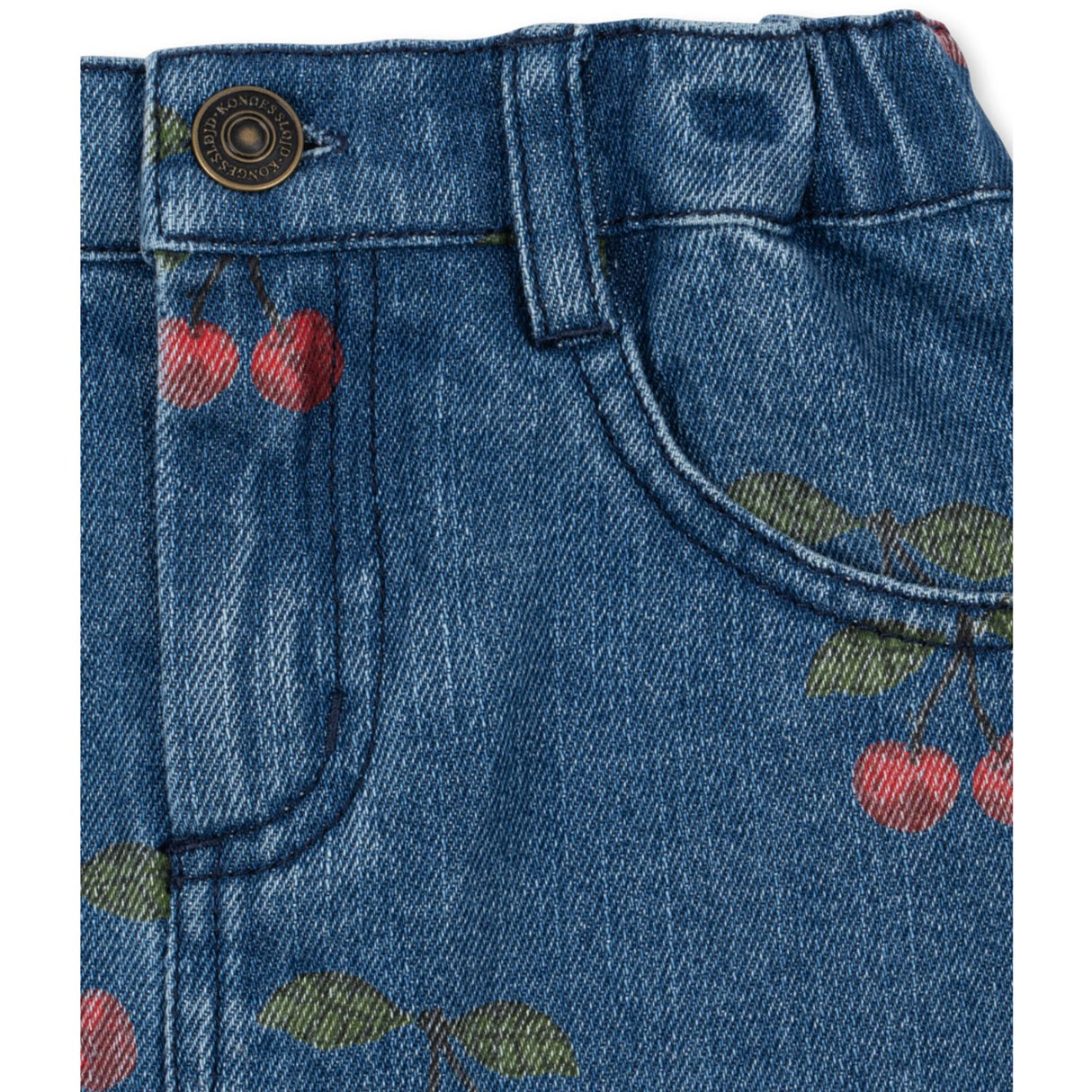 Konges Sløjd Ma Grande Cerise Denim Magot Printed Nederdel Gots