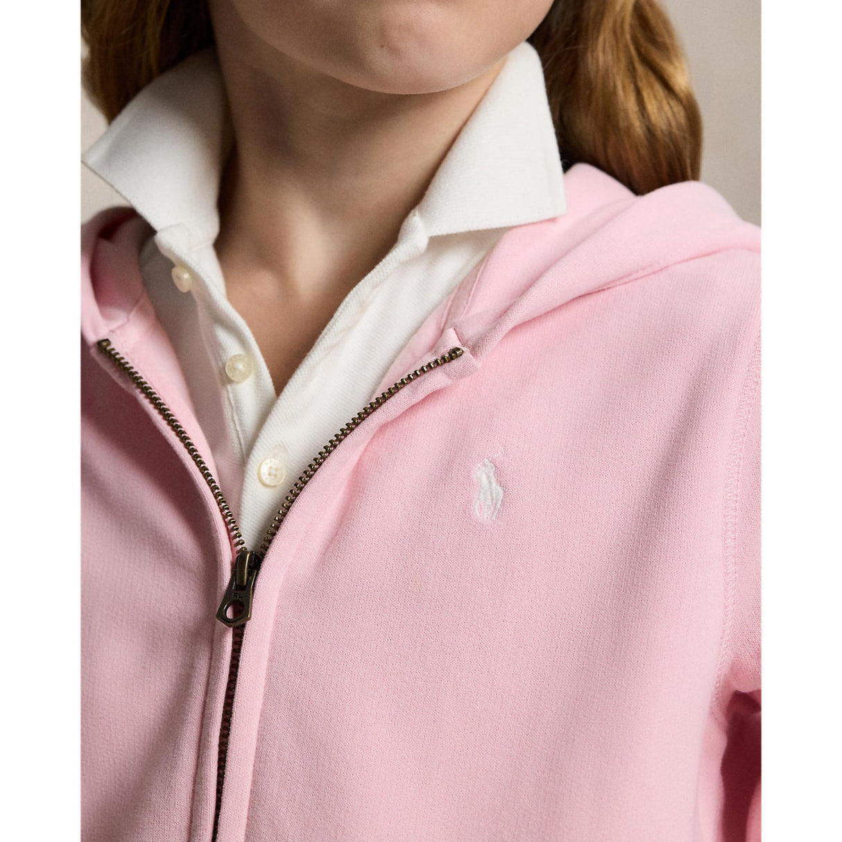 Polo Ralph Lauren Hint Of Pink Full Zip Hættetrøje