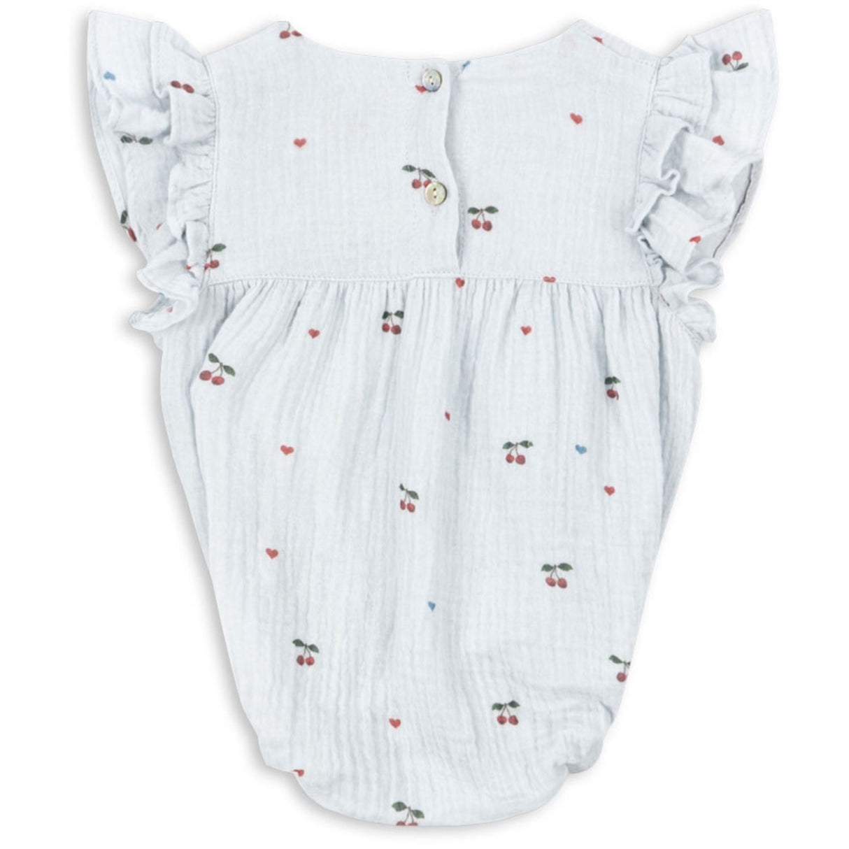 Konges Sløjd Cherry Blue Coeur Coco Romper Gots