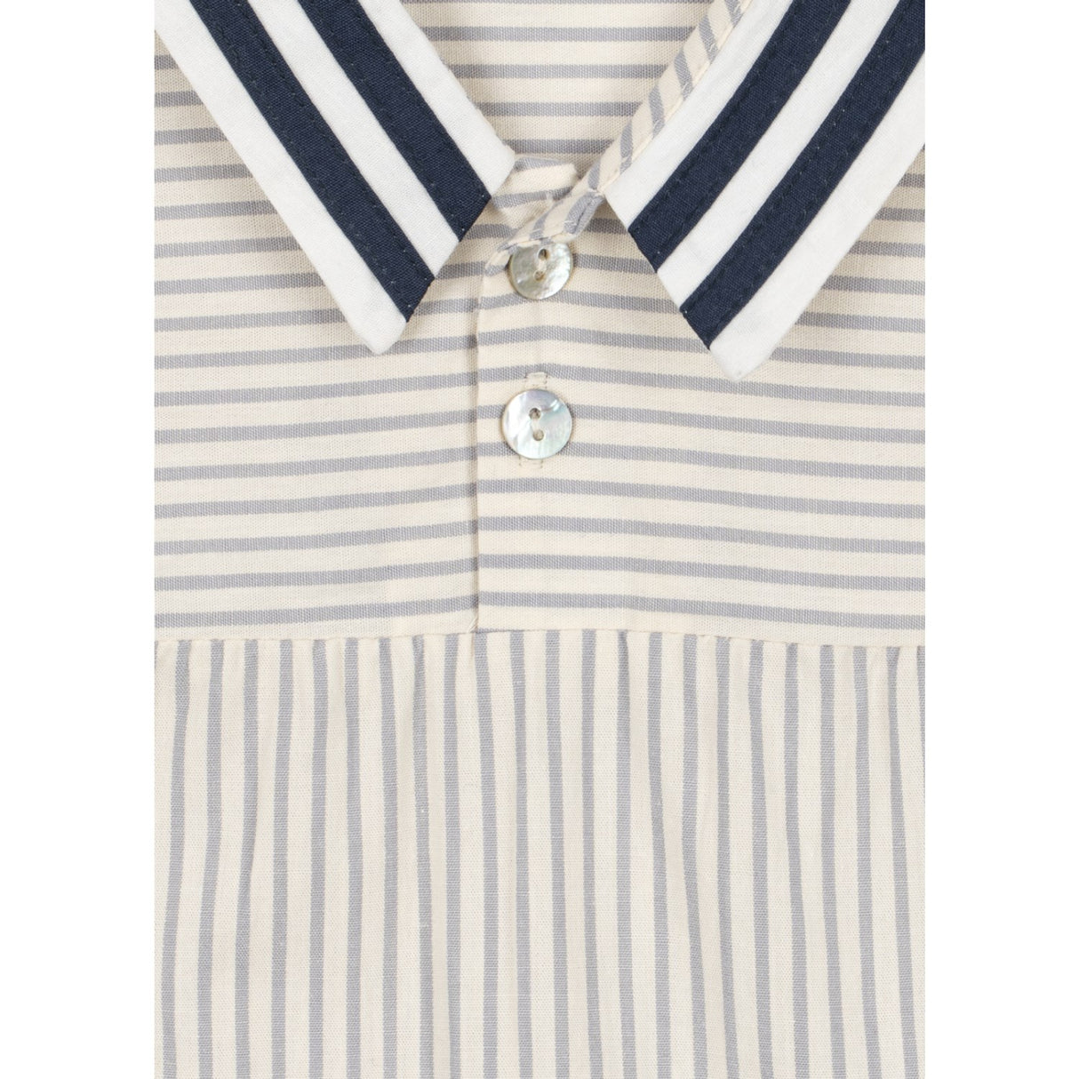 Konges Sløjd Bleu Stripe Allie Sailor Romper Gots