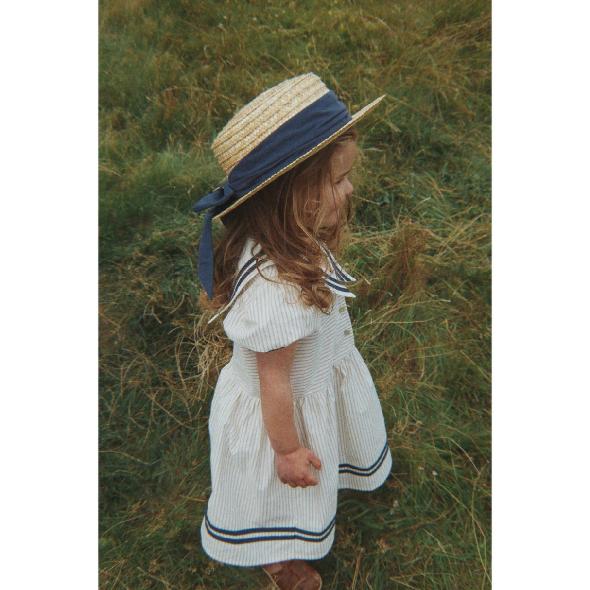 Konges Sløjd Bleu Stripe Allie Sailor Kjole Gots