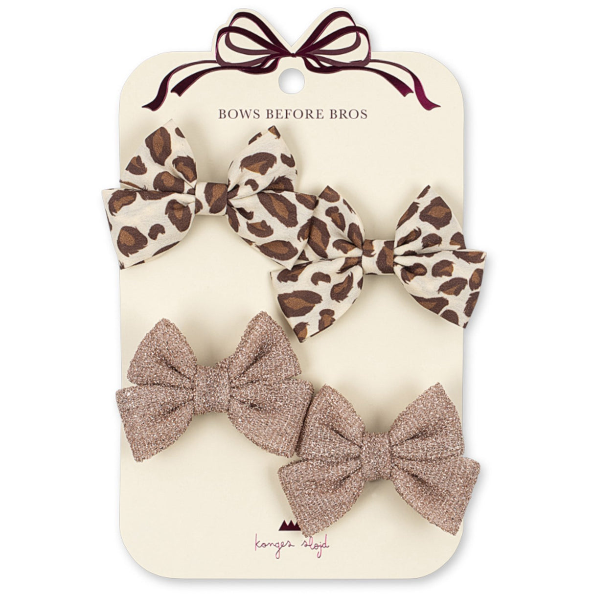 Konges Sløjd Leo/Rose 4 Pak Sløjfe Hair Clip