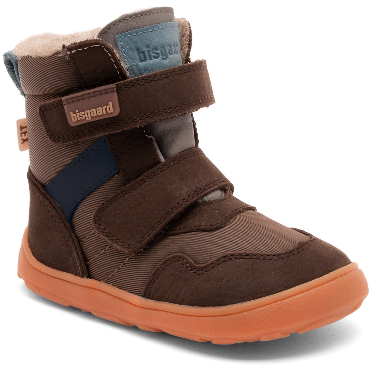 Bisgaard Vinterstøvle Dark Brown Barefoot Timo Tex