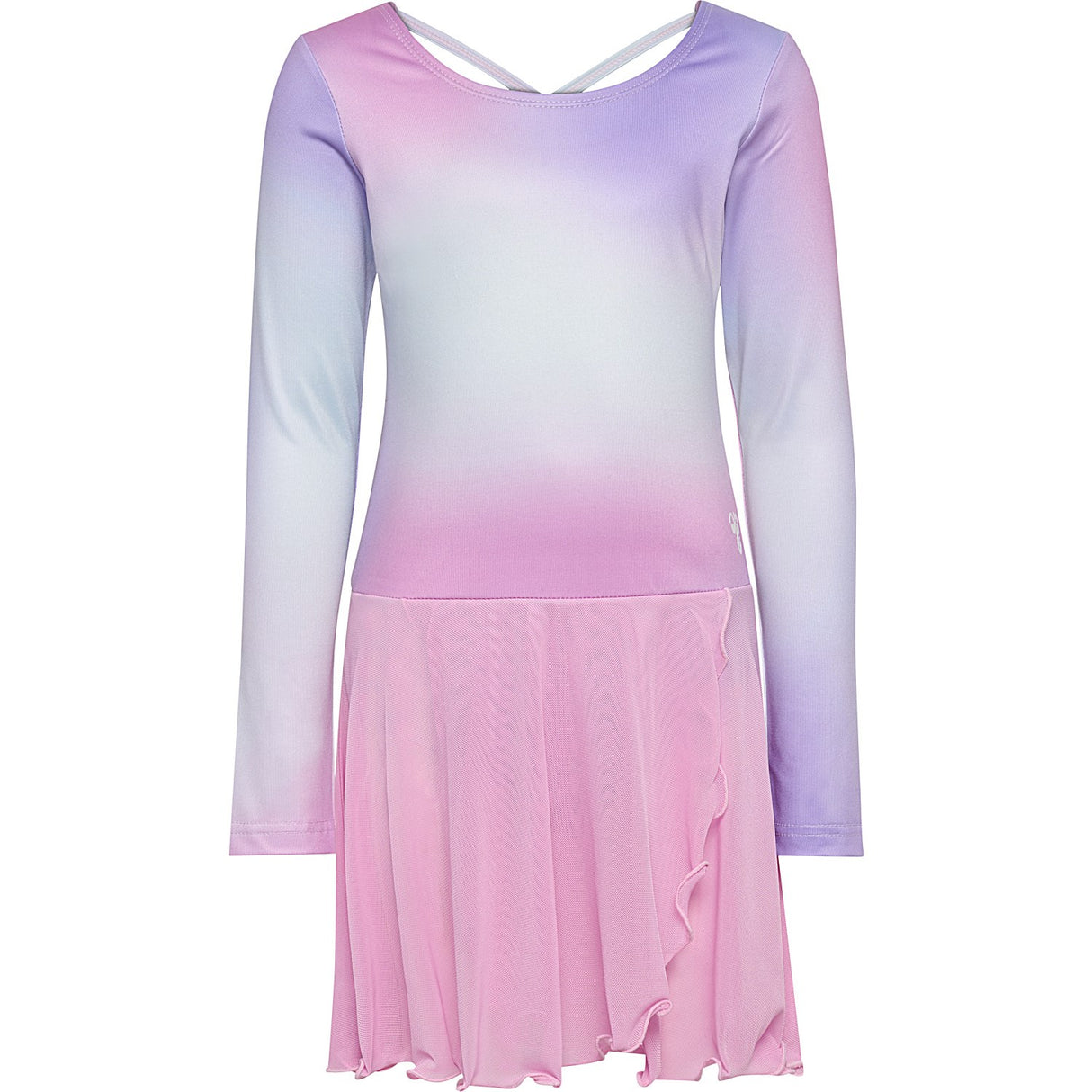 Hummel Pastel Lavender Jr Gradient Skirty Gymnastikdragt L/S
