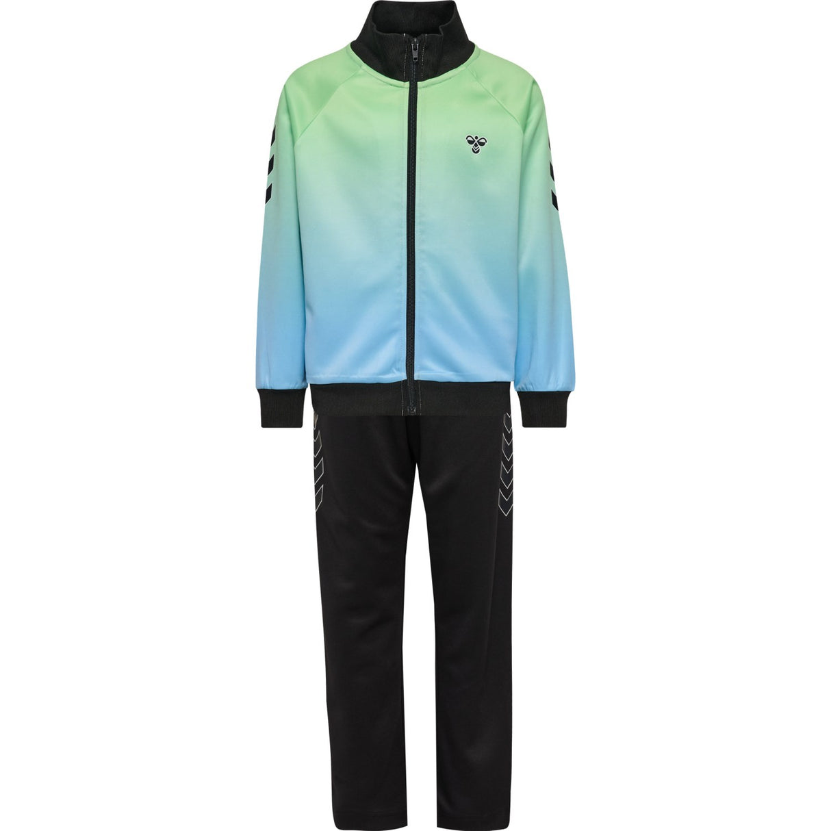 Hummel Shadow Lime/Black Jr Gradient Track Dragt