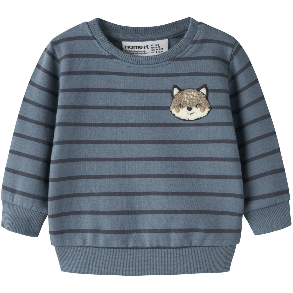 Name It Blue Mirage Nbmnaddel Ls Sweat Bru