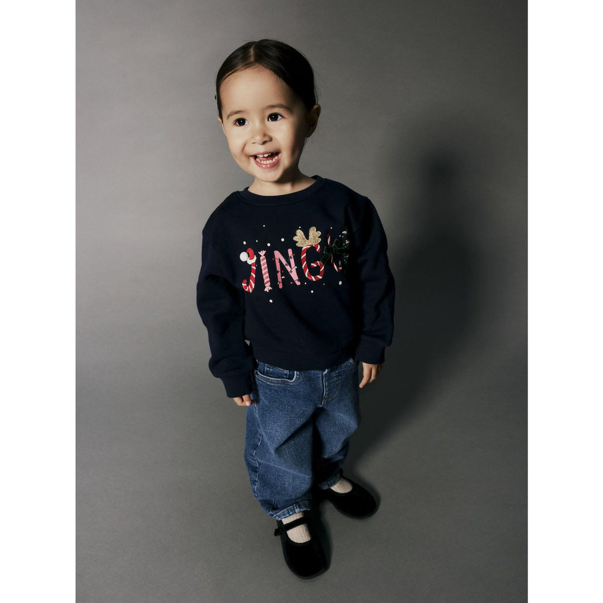 Name It Navy Blazer Nmfpolmax Ls Nreg Sweat Bru Æske