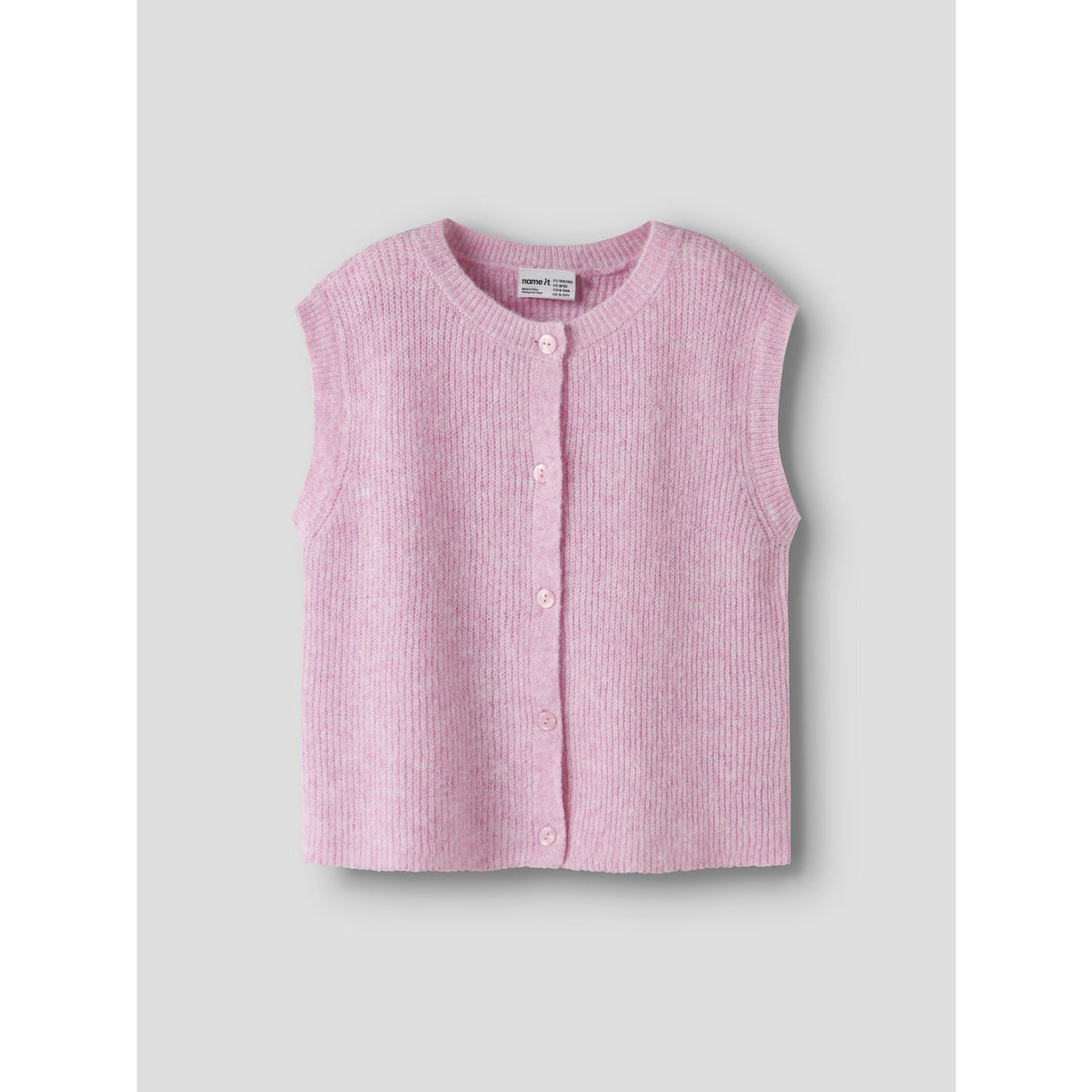 Name It Begonia Pink Nkfoanja Loose Strik Vest