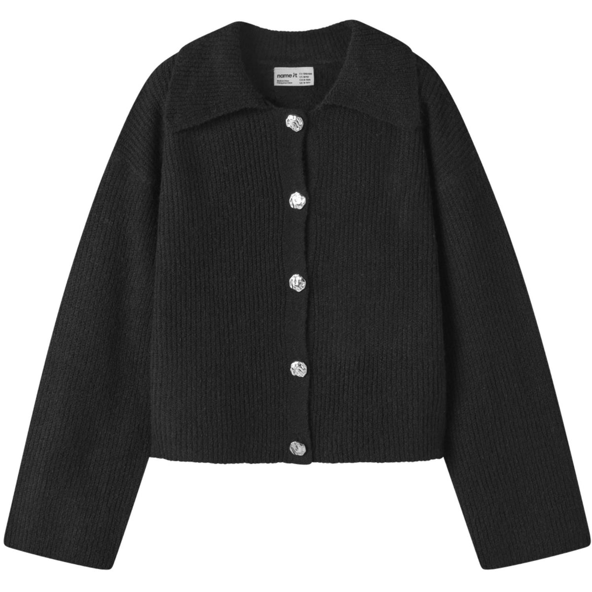 Name It Black Nkfotilis Ls Loose Strik Card