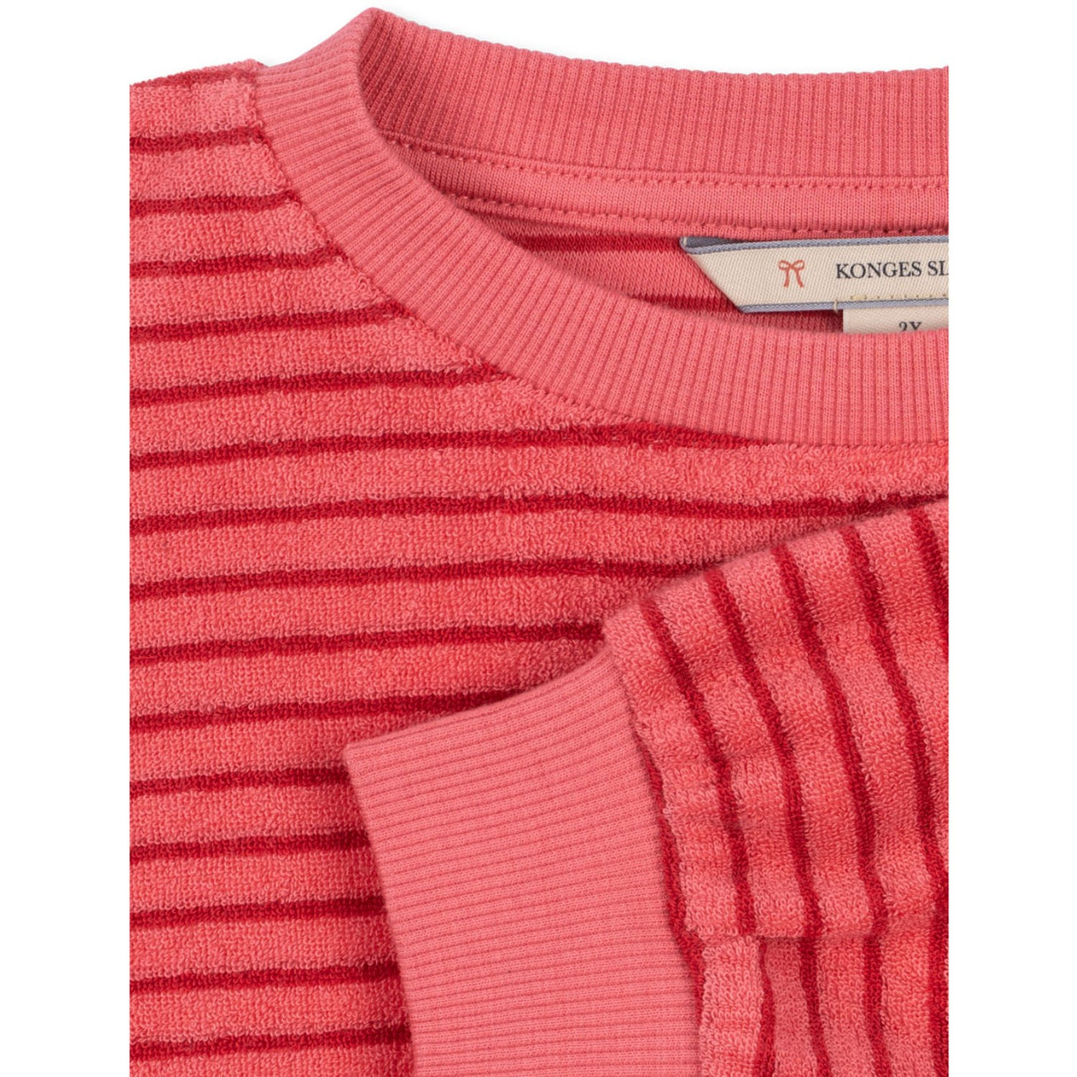 Konges Sløjd Cardinal Rose Stripe Itty Sweatshirt Gots