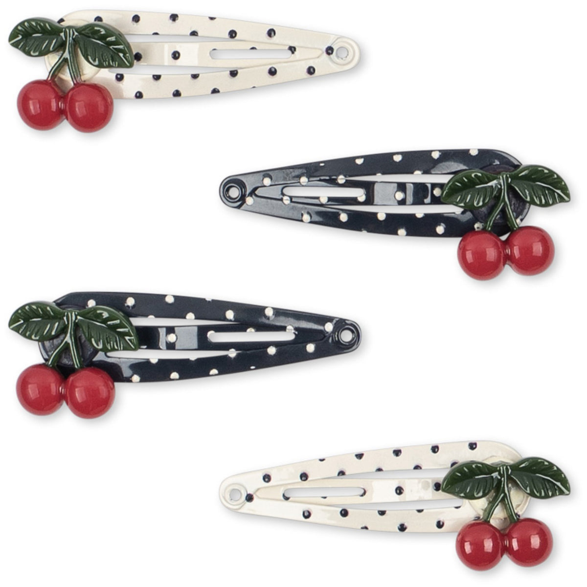 Konges Sløjd Multi 4 Pak Cherry Dot Hair Clip