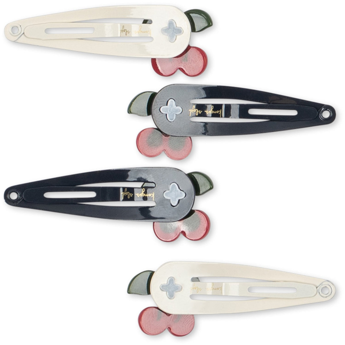 Konges Sløjd Multi 4 Pak Cherry Dot Hair Clip