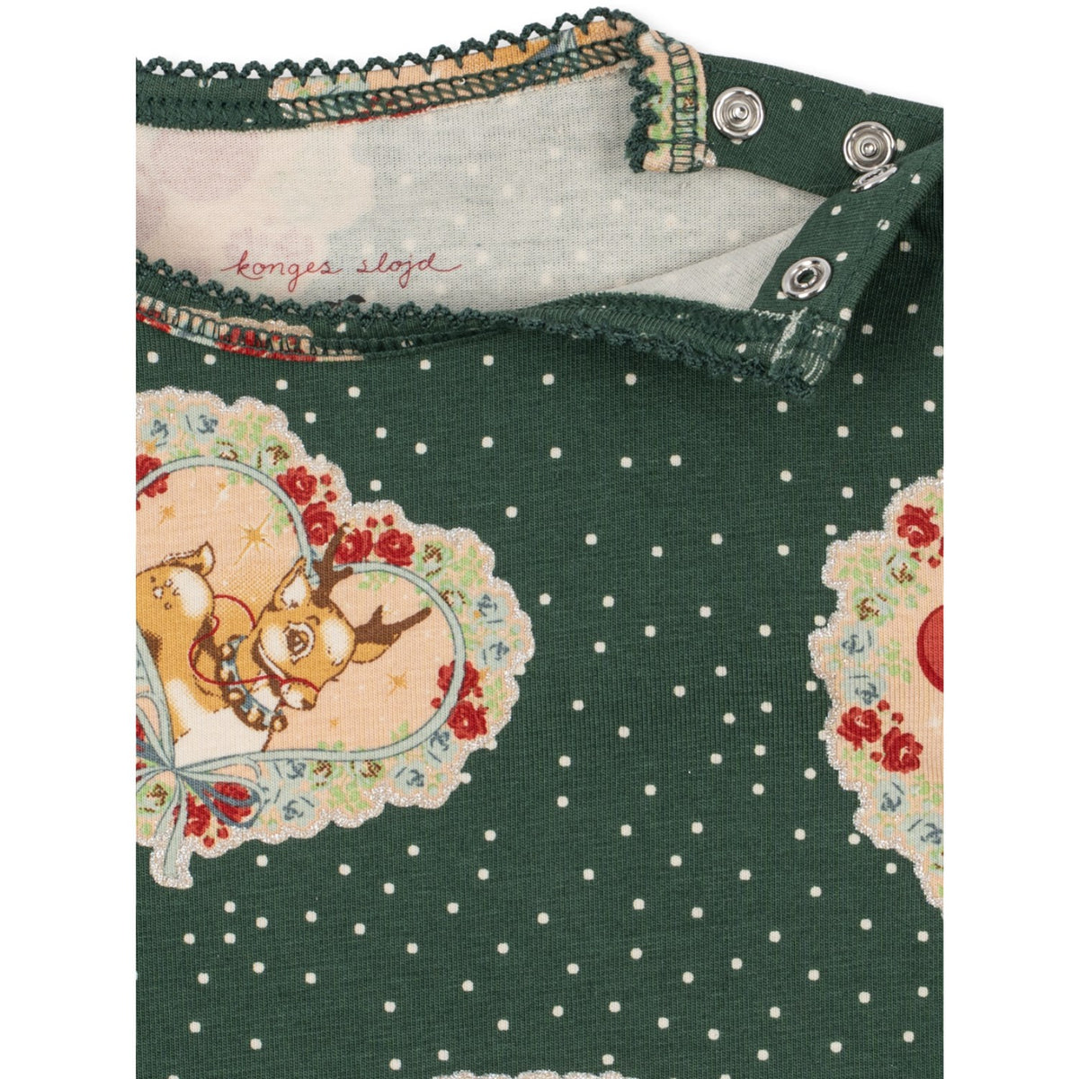Konges Sløjd Deer Diary Green Basic Body/Pants Sæt Gots