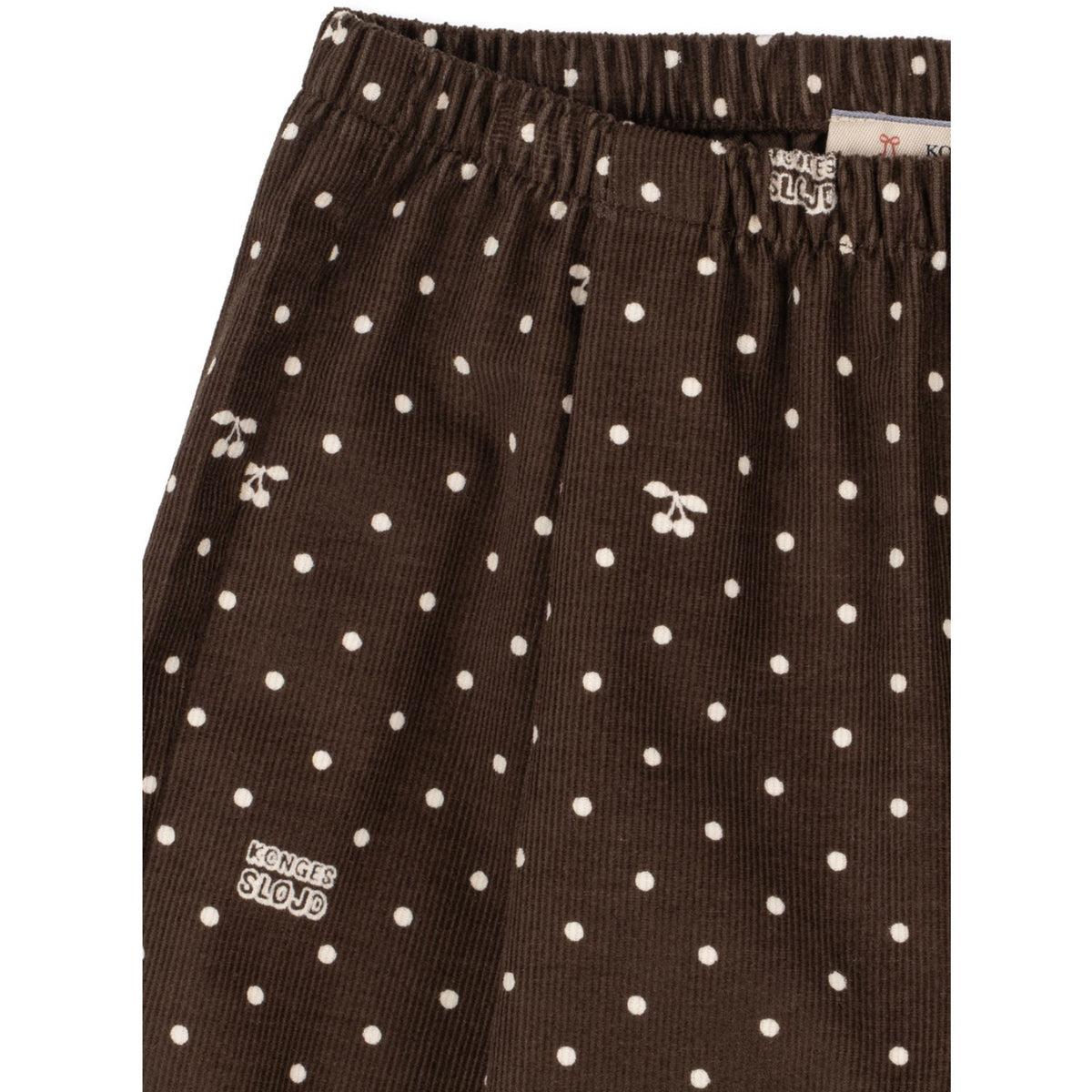 Konges Sløjd Cherry Dot Chocolate Cara Pleat Bukser Gots