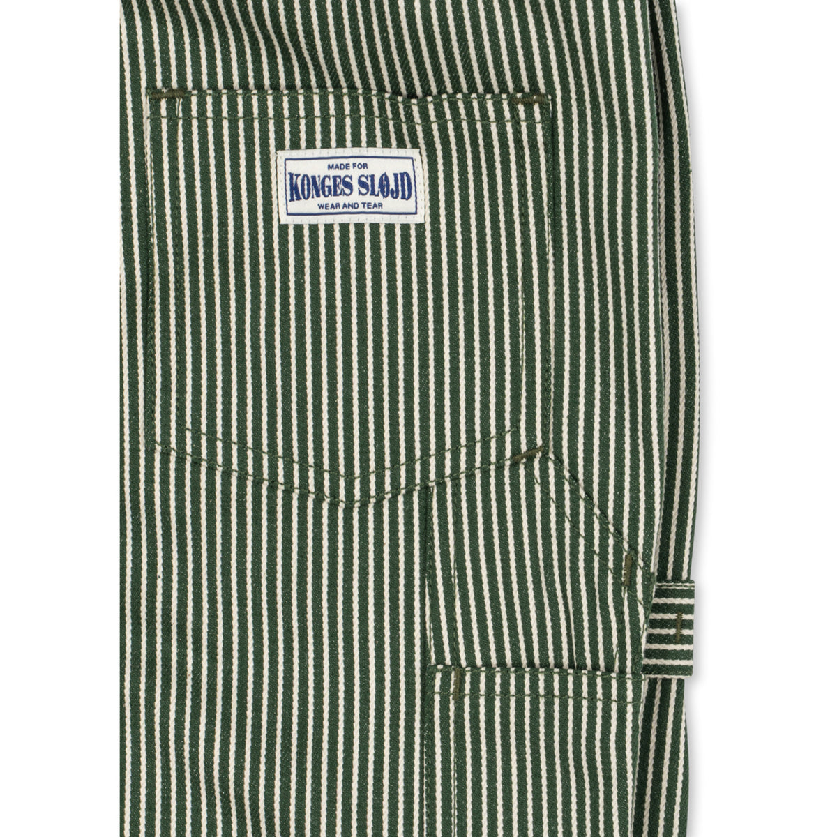 Konges Sløjd Milk Verte Stripe Luc Bukser Gots