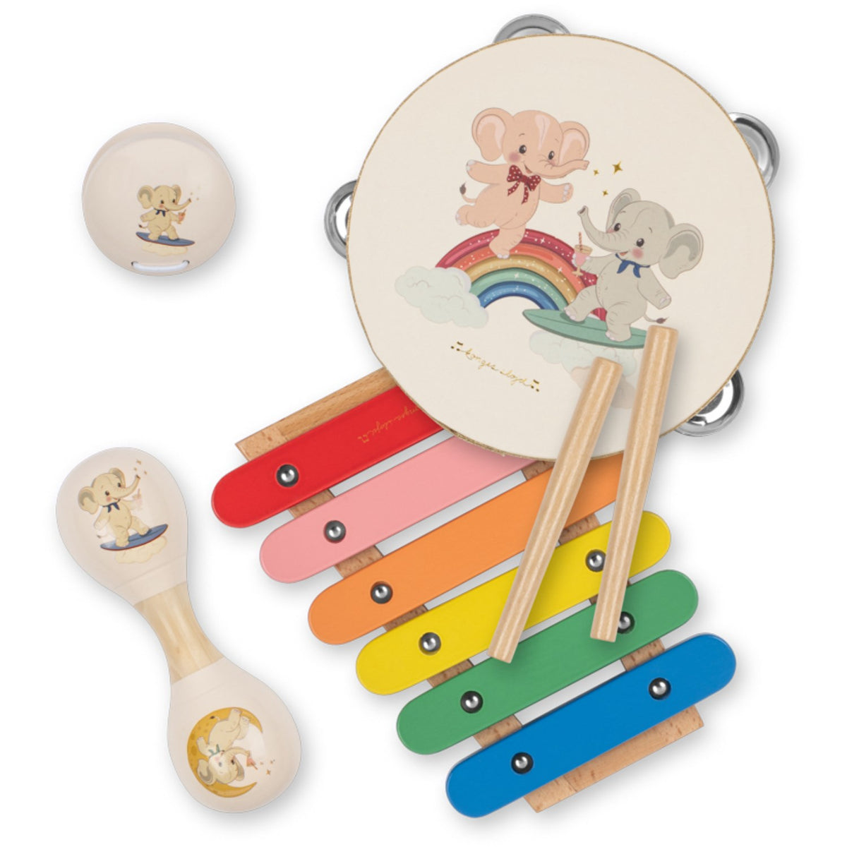 Konges Sløjd Elephant Musik Sets