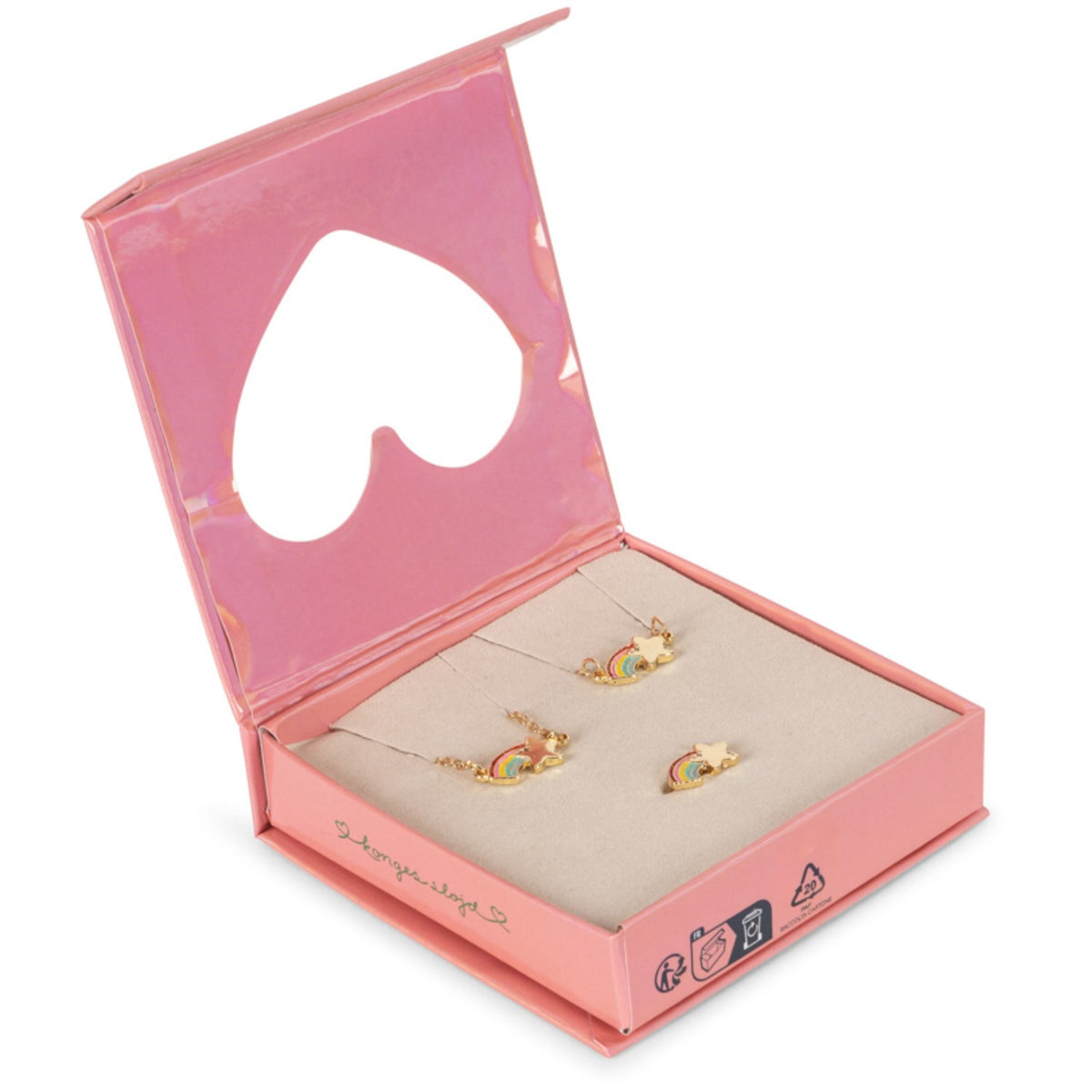 Konges Sløjd Gold Rainbow Star Jewelry Sæt