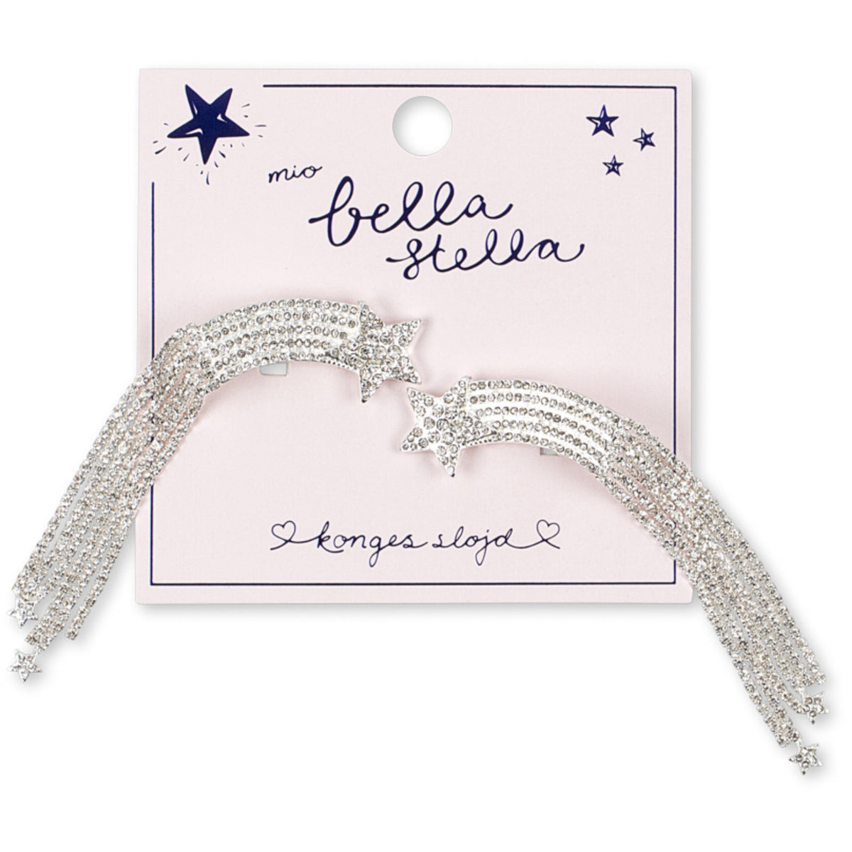 Konges Sløjd Silver Mix 2 Pak Sparkly Star Hairclip