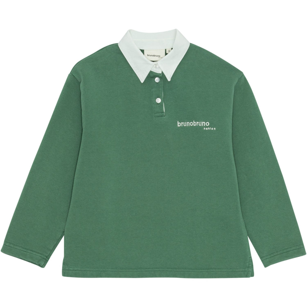 brunobruno nation Myrtle Green Dana Polo Sweatshirt Nb