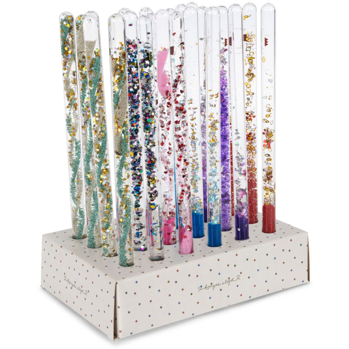Konges Sløjd Multi Magical Glitter Wand Display 24 Pcs