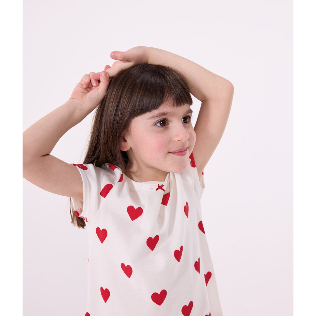 Petit Bateau Hearts Kortærmet Kjole