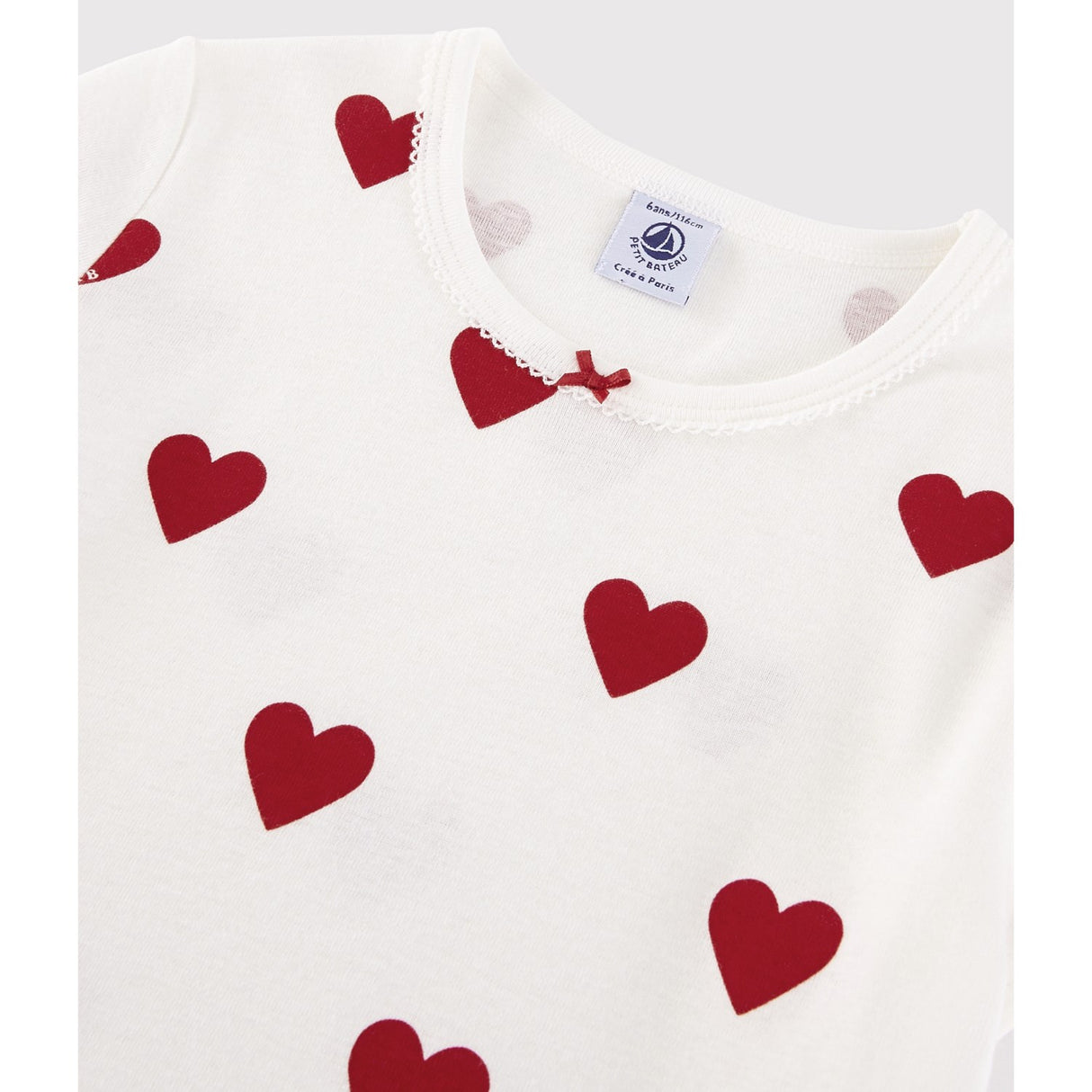 Petit Bateau Hearts Kortærmet Kjole