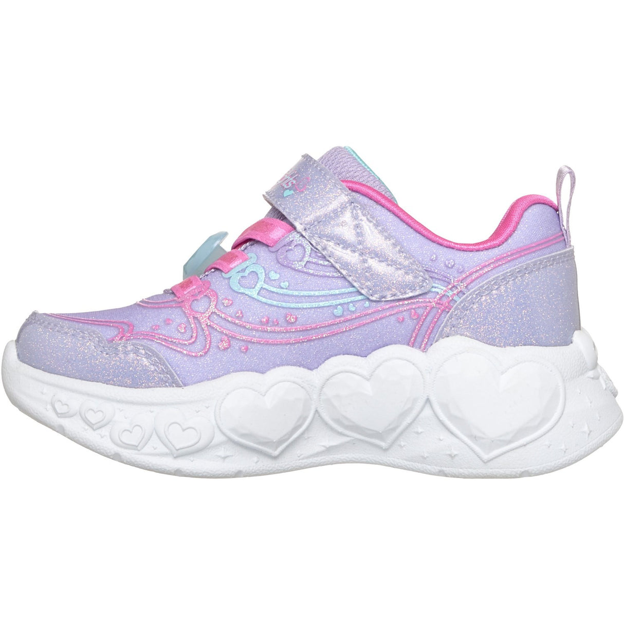 Skechers Purple Enchanted Heart Lights