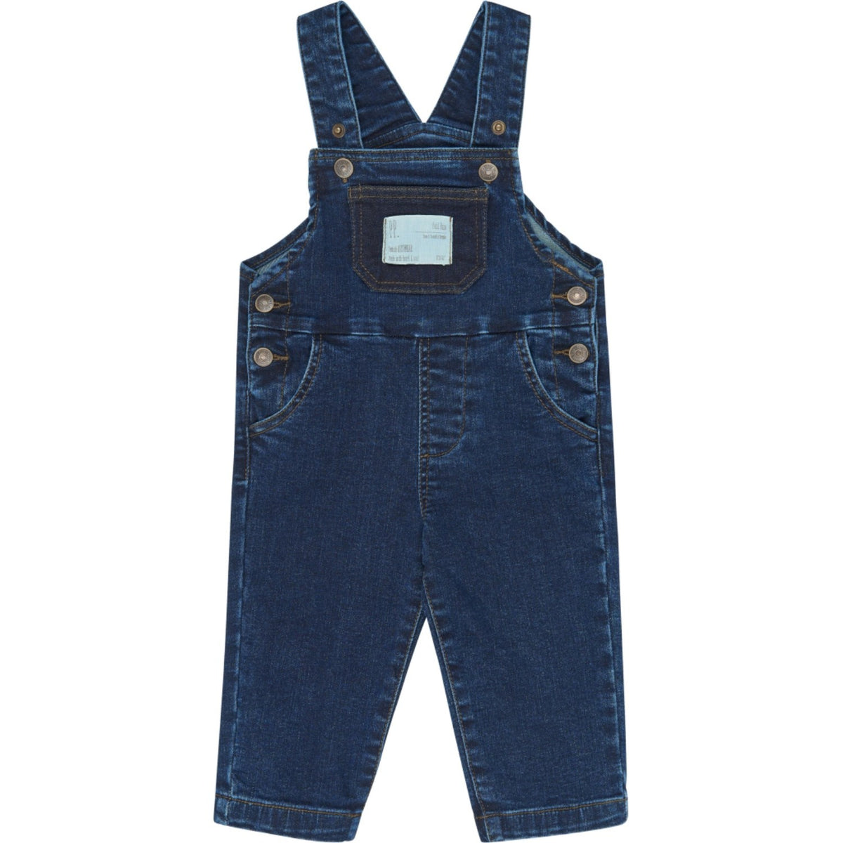 Petit Piao Blue Denim Ppgelm Denim Smækbukser