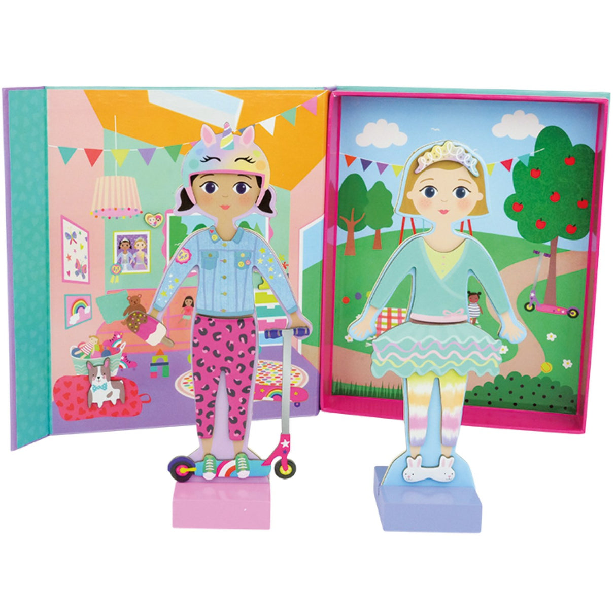 Floss & Rock Magnetisk Påklædnings Figur - Best Friends
