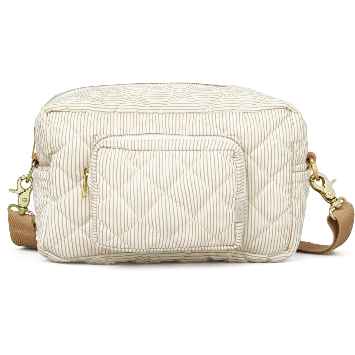 Cam Cam Copenhagen Pusletaske Small Classic Stripes Camel