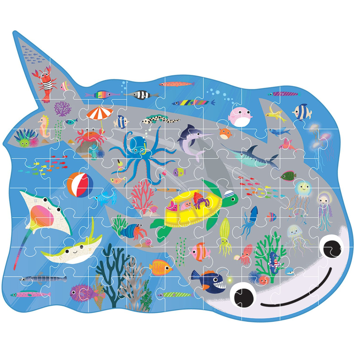 Floss & Rock Puslespil I Facon 60 Stk. - Ocean