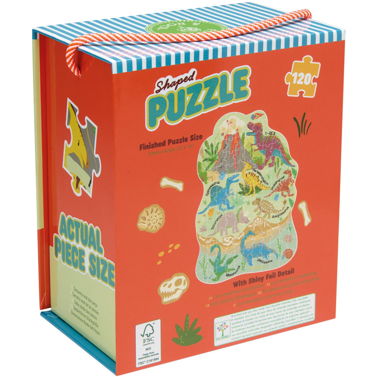 Floss & Rock Puslespil I Facon 120 Stk. - Dino