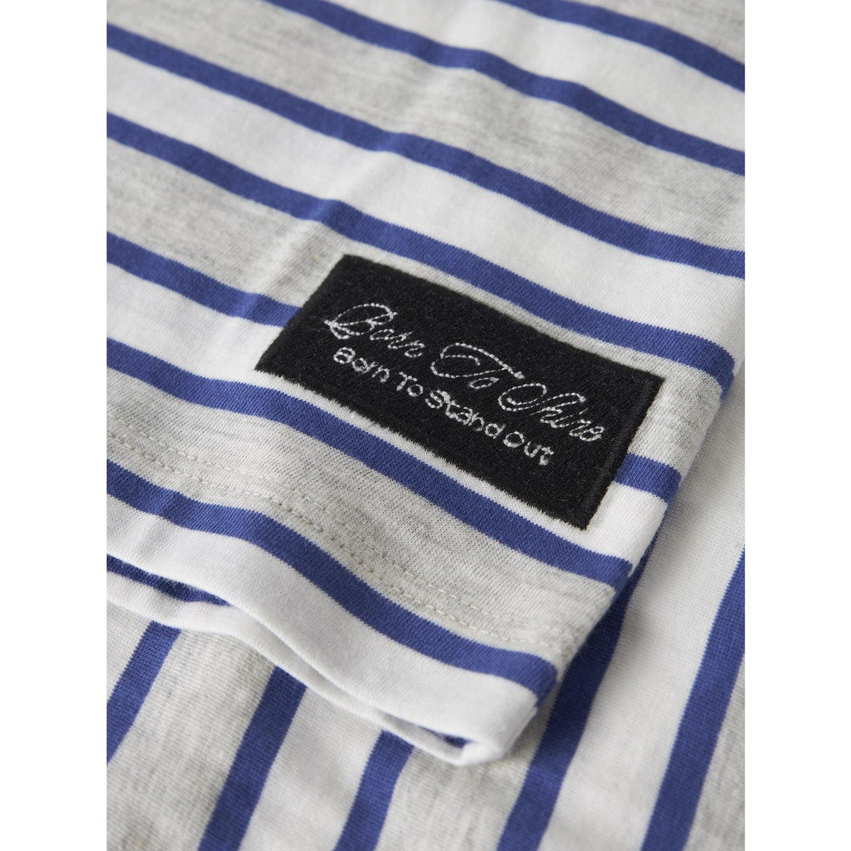 Name It Light Grey Melange Deep Ultramarine Nkmkristian Ss Nreg Top Pb