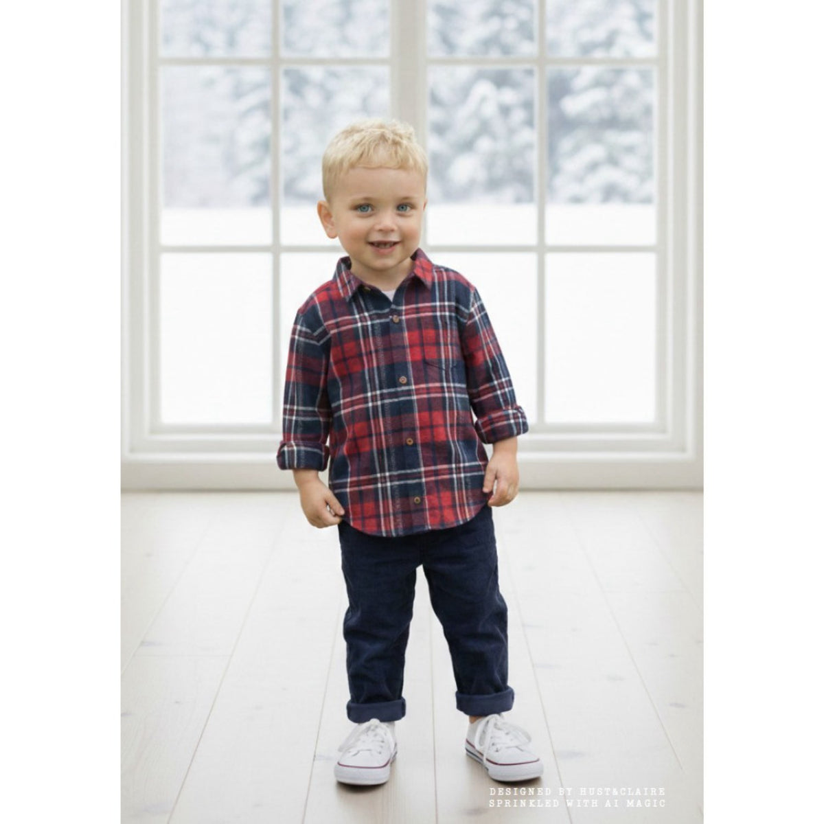 Hust & Claire More Navy Garry Ottoman