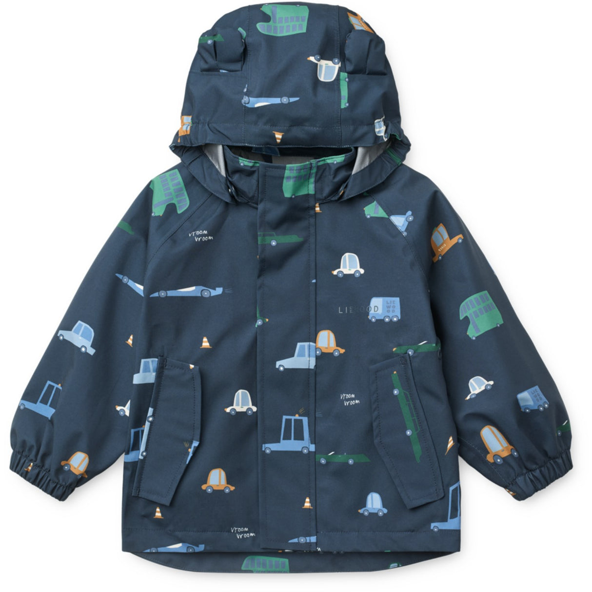 LIEWOOD Cars / Classic Navy Manu Regntøj Sæt