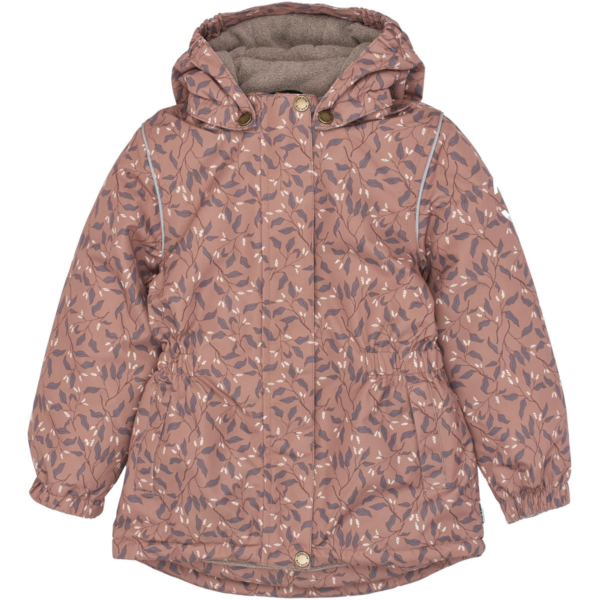 Mikk-Line Leaf AOP Winter Jakke Waist AOP